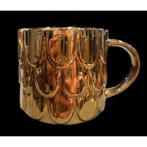 Starbucks Holiday Edition Gold Mermaid Scales Scalloped 14oz‎ Mug, Winter 2019